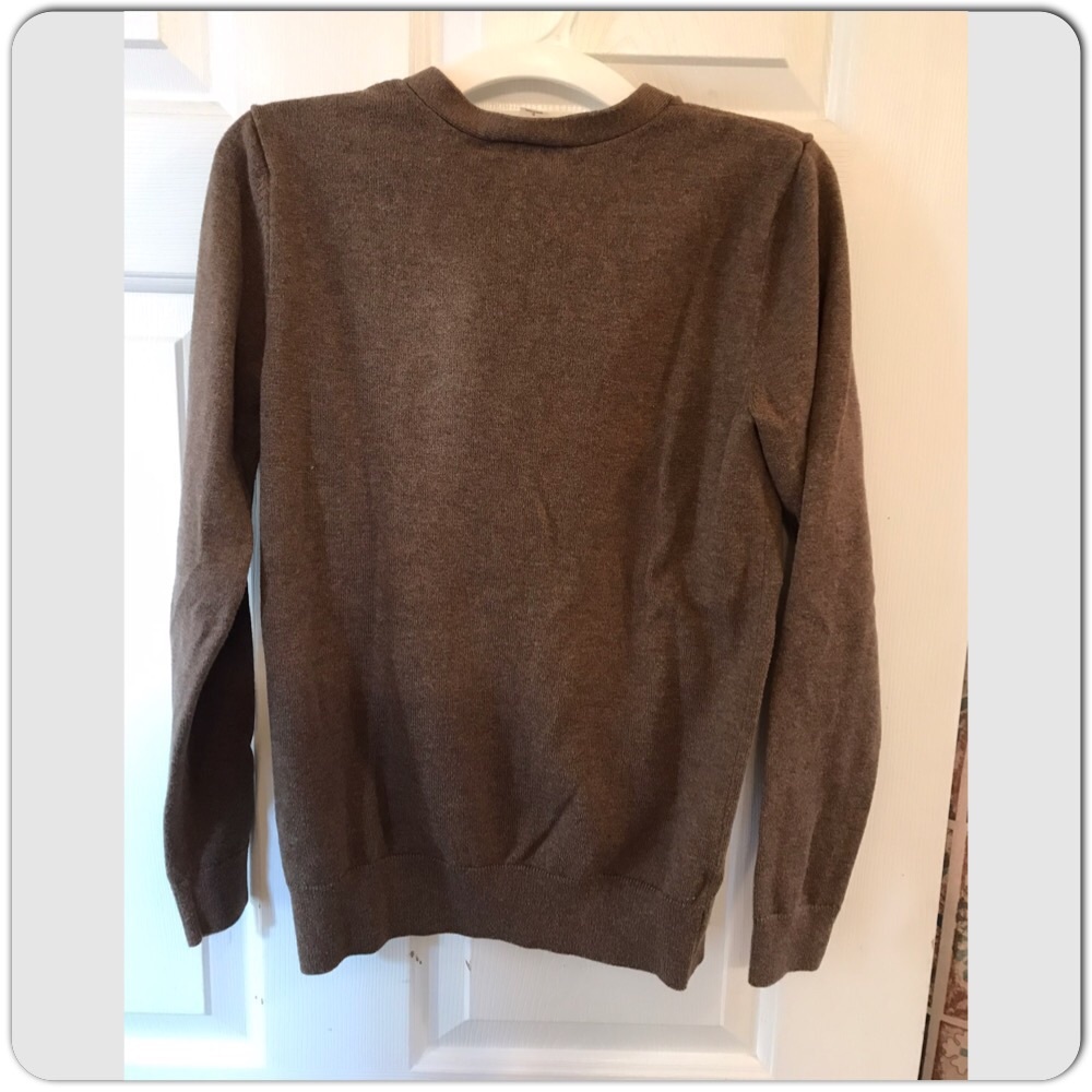LOFT Brown Button Down Cardigan - Picture 6 of 8